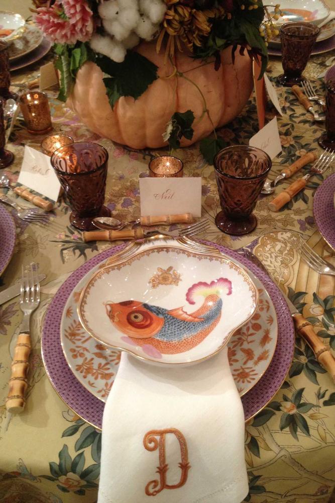 nature inspired table cloth