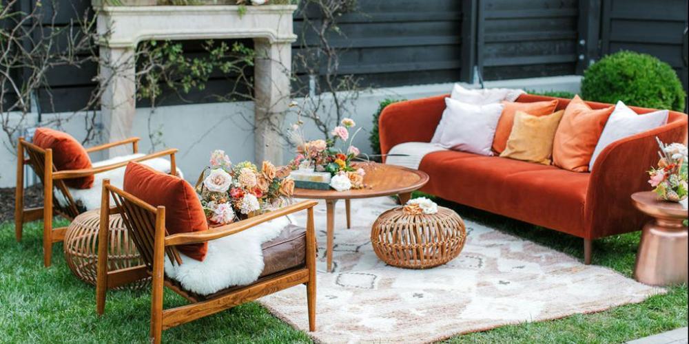 orange velvet accents